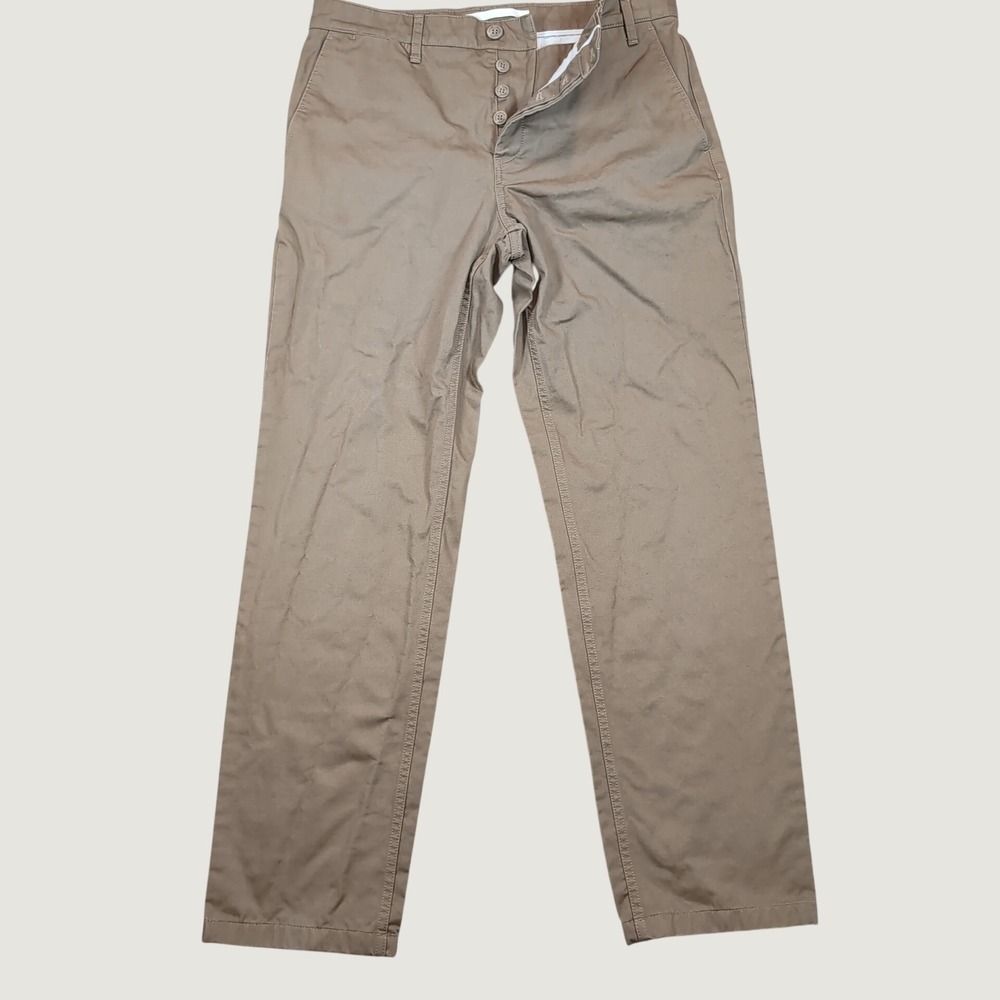 Norse Projects Aros Heavy Pants Mens 32x31 Brown Chino Button Fly Scandi